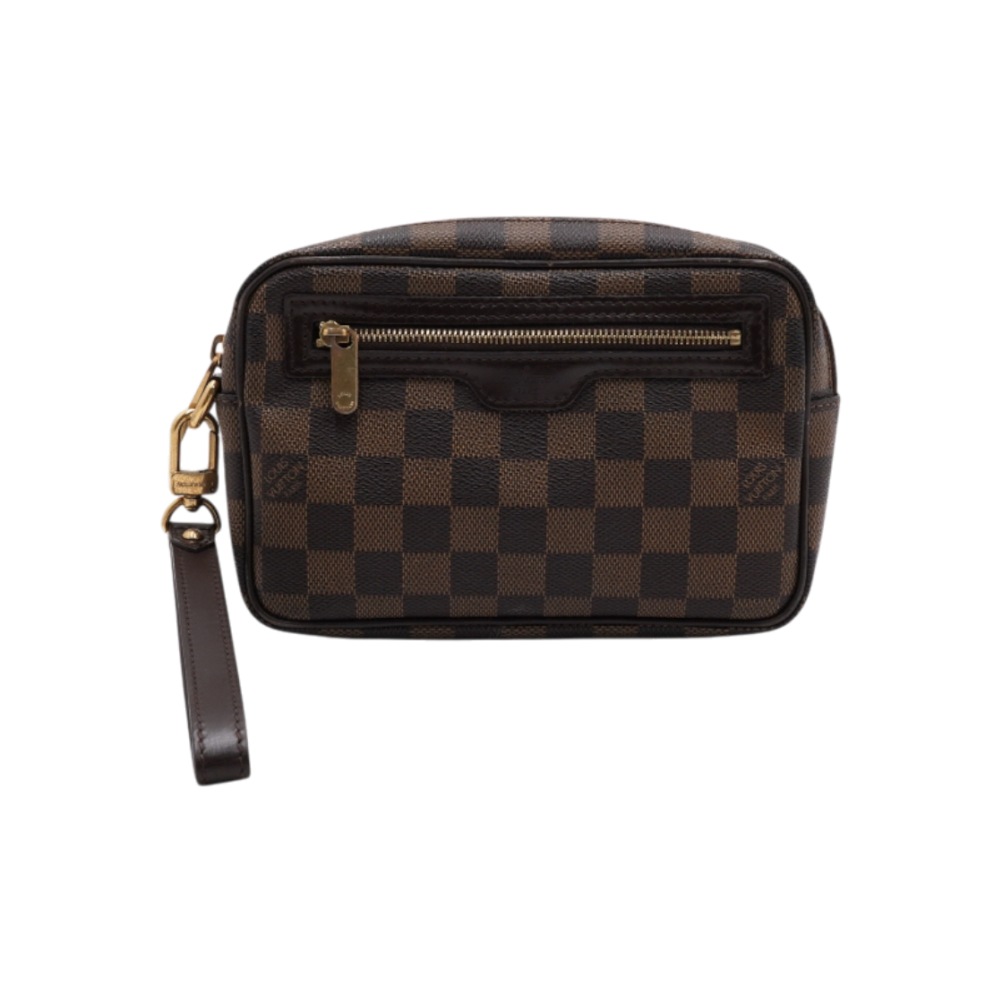 ITHH7MF5IEET Louis Vuitton Damier Canvas Macau Men Strap Pouch Clutch Bag