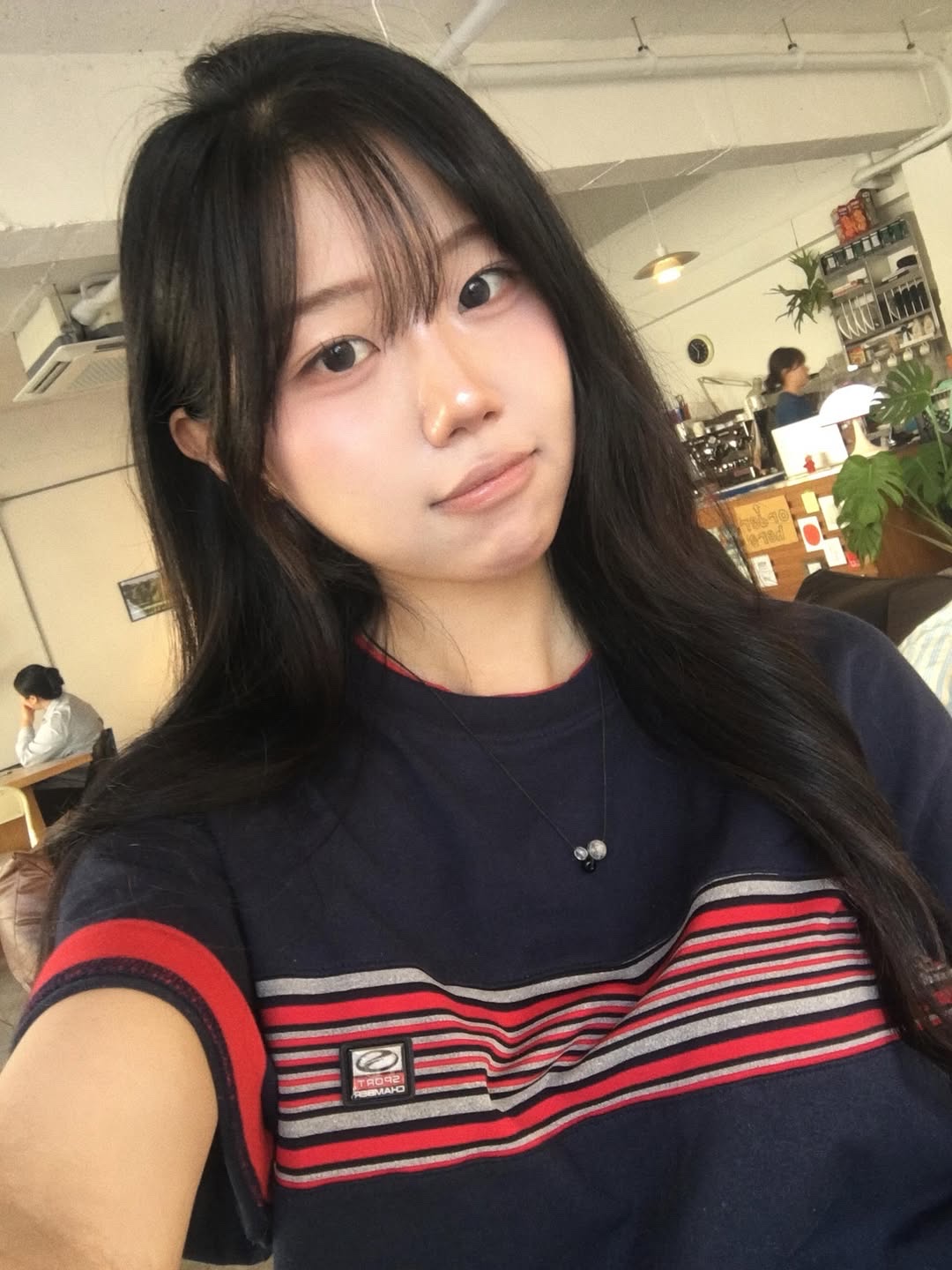 SPORT CHAMBER Spectrum T-shirt NAVY 착용 스타일 - 5