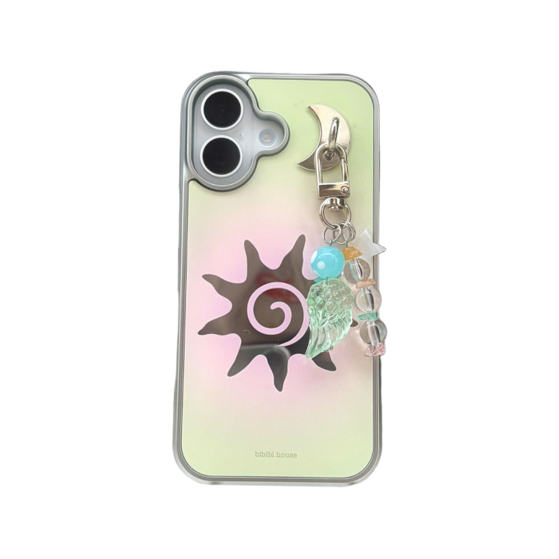 비비블 하우스 실버미러 태양 폰케이스(BIBIBL HOUSE Silver Sun Phone Case)