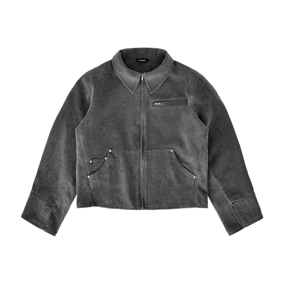 헤일로 마일드 워크 자켓 시멘트 차콜(HAiiLO Miled Work Jacket Cement Charcoal)