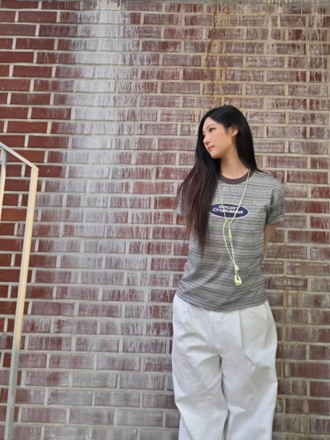 SPORT CHAMBER Capsule T-shirt GRAY 착용 스타일 - 7