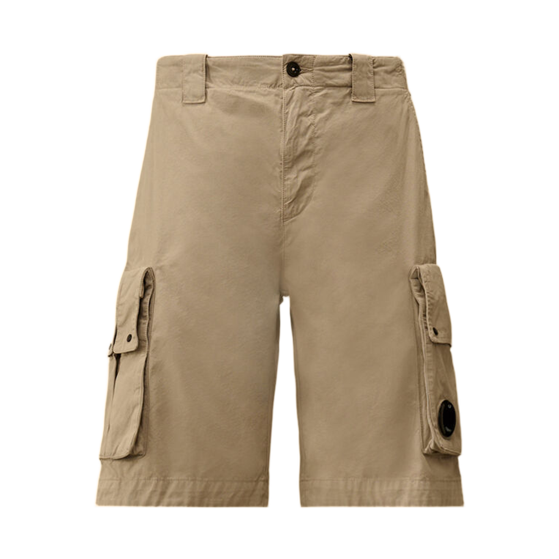 20CMBE245A110340O904 C.P. Company Cotton Gabardine Lens Cargo Shorts Dove Grey - 26SS
