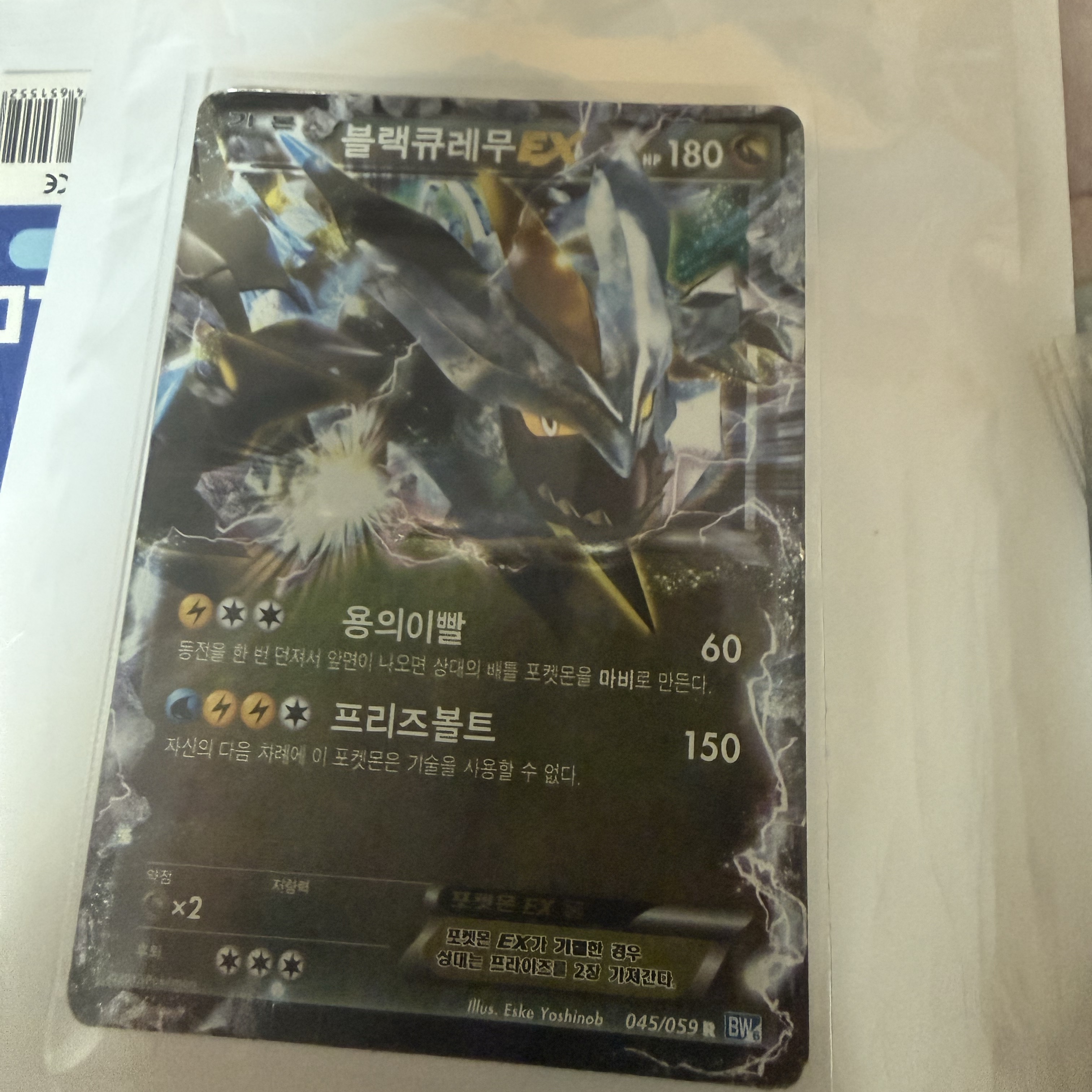 Pokemon TCG Black Kyurem ex EX Battle Boost (Korean Ver.) 착용 스타일