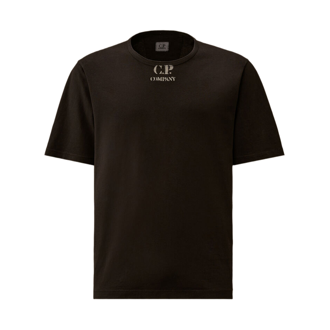 20CMTS214A006057O999 C.P. Company 1020 Jersey Short Sleeve Logo T-Shirt Black - 26SS