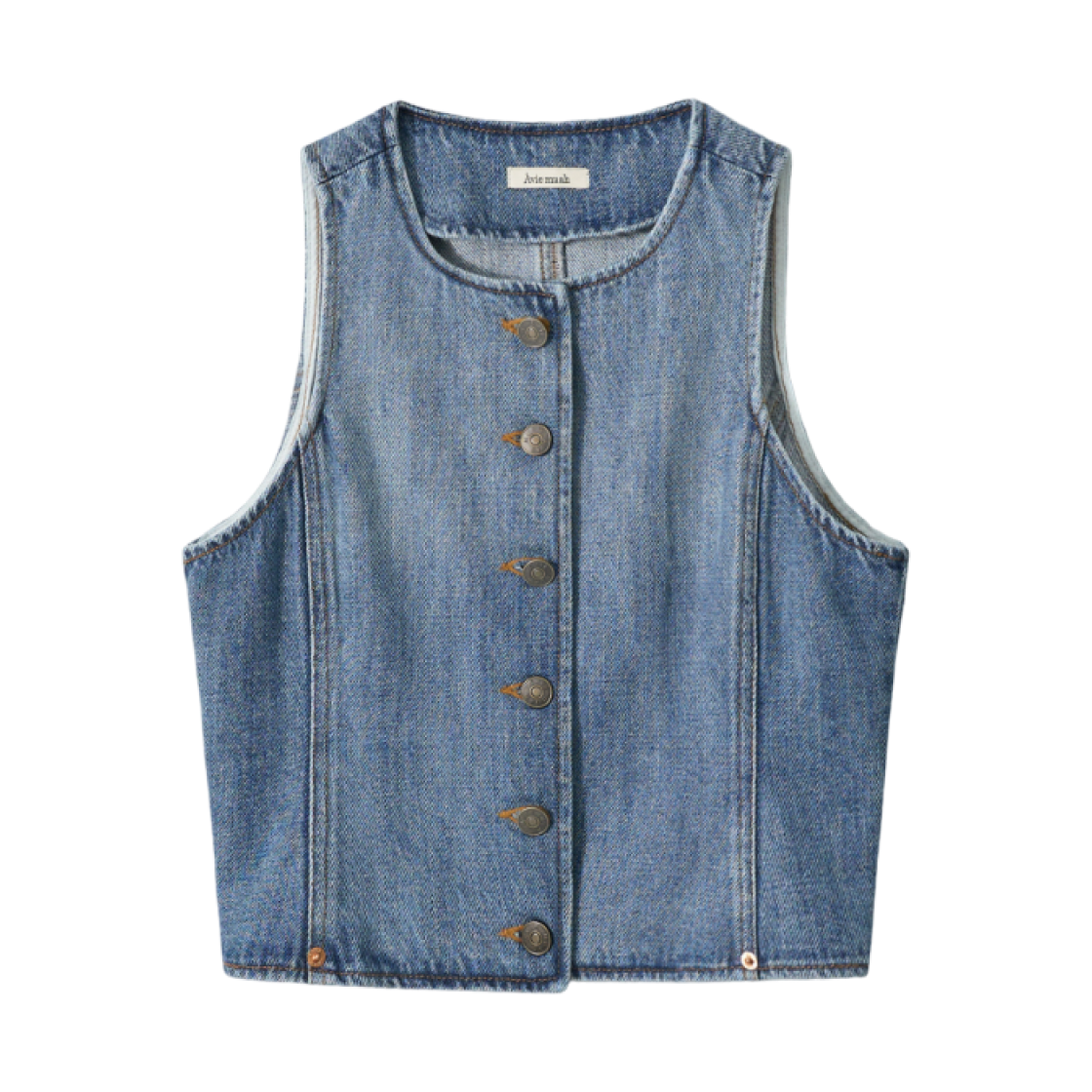 - (W) Aviemuah Burton Up Denim Top Blue