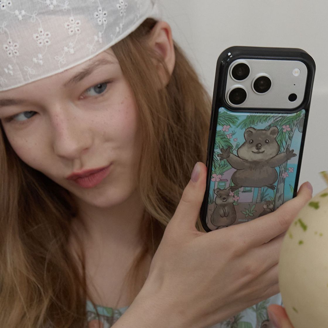 뮤즈무드 쿼카 데이 에폭시 휴대폰 케이스(Musemood Quokka Day Epoxy Phone Case) - 3