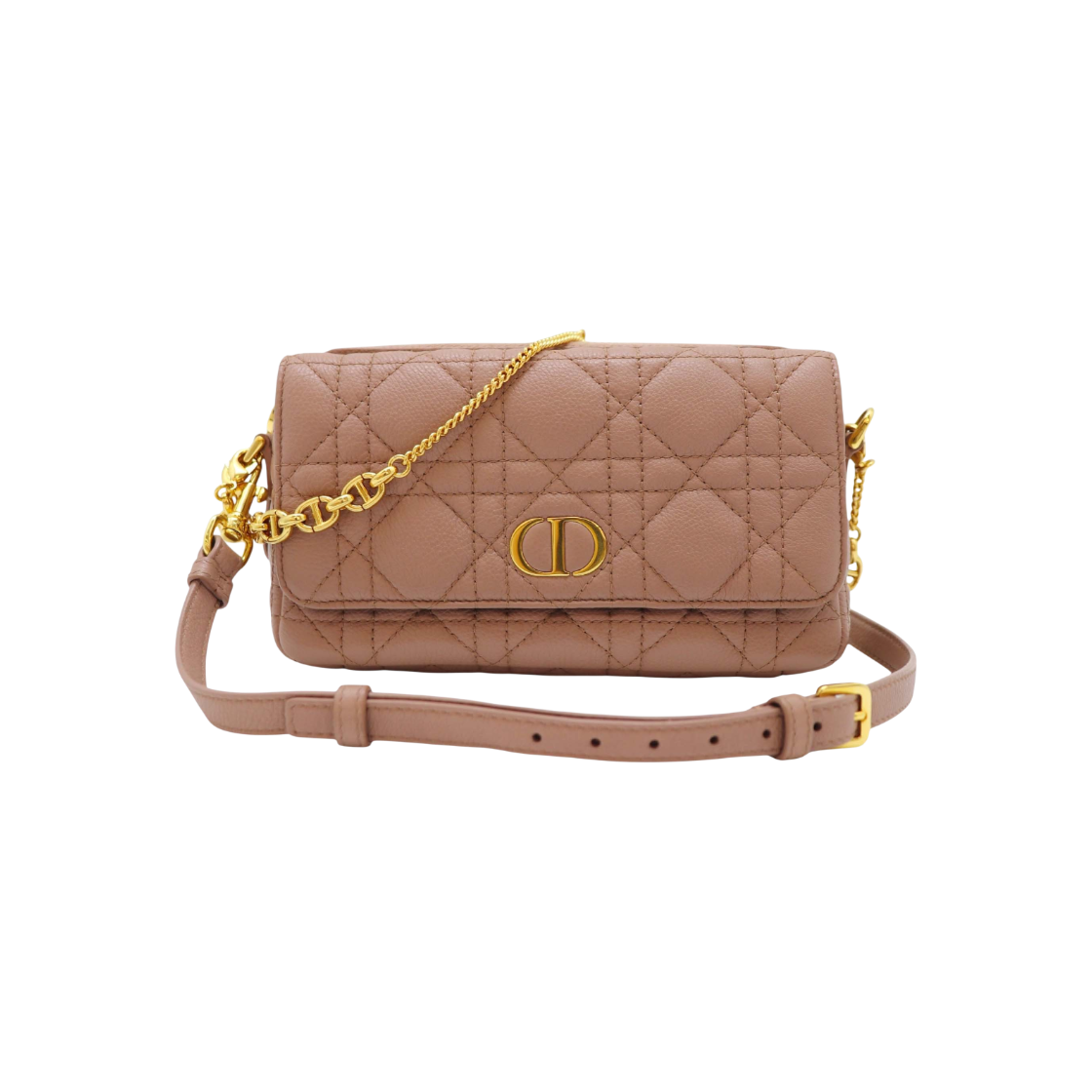 ITELRLFCAHI4 Dior Caro Chain Pouch Bag S5125