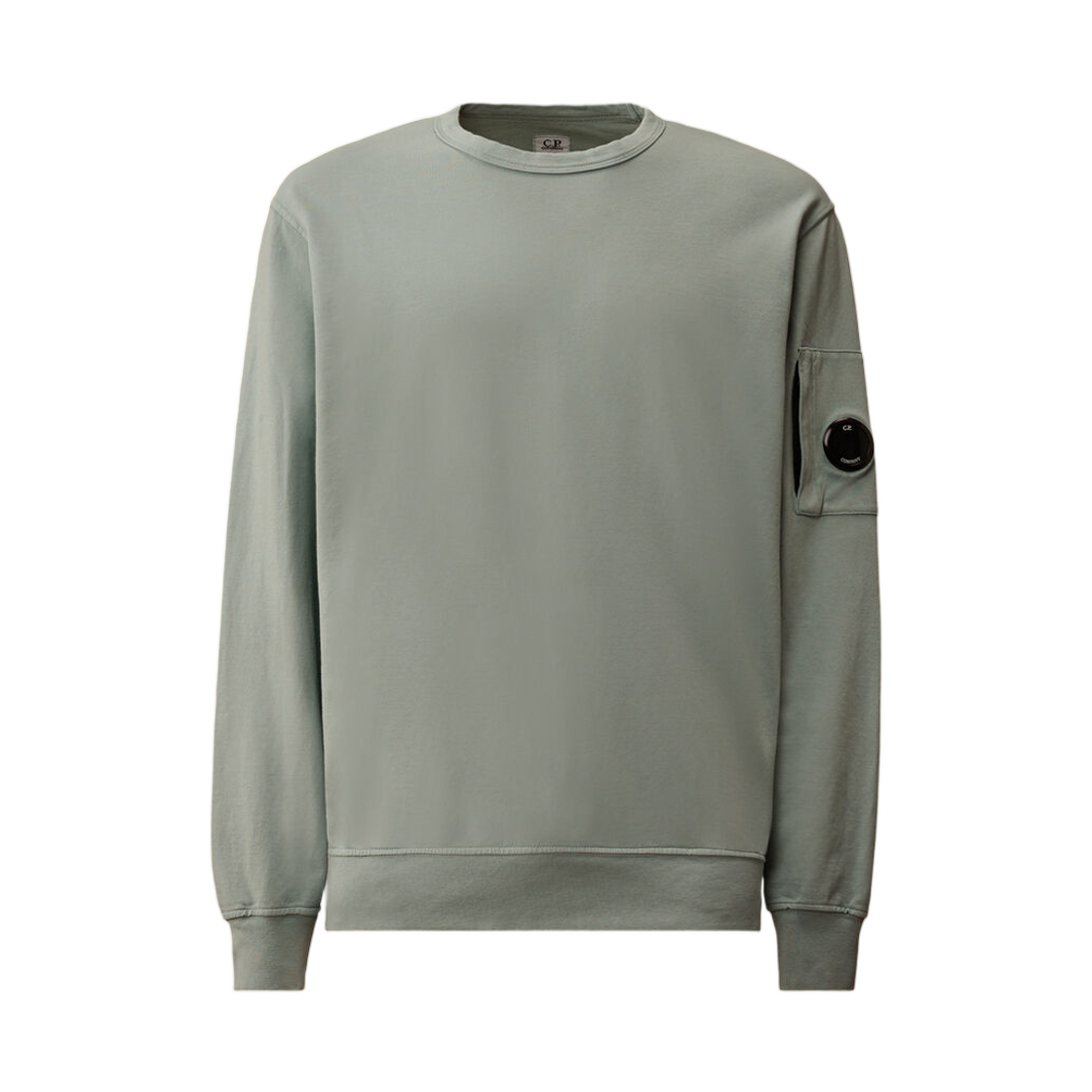 20CMSS711A002246G809 C.P. Company Light Fleece Crewneck Sweatshirt Silver Blue - 26SS