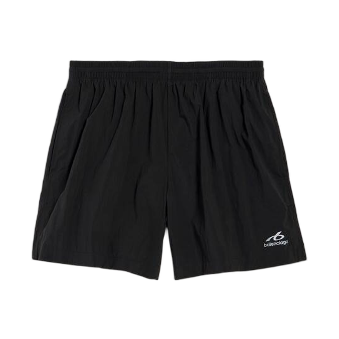 A001NP4G4B21000 Balenciaga Bodies Swim Shorts in Black