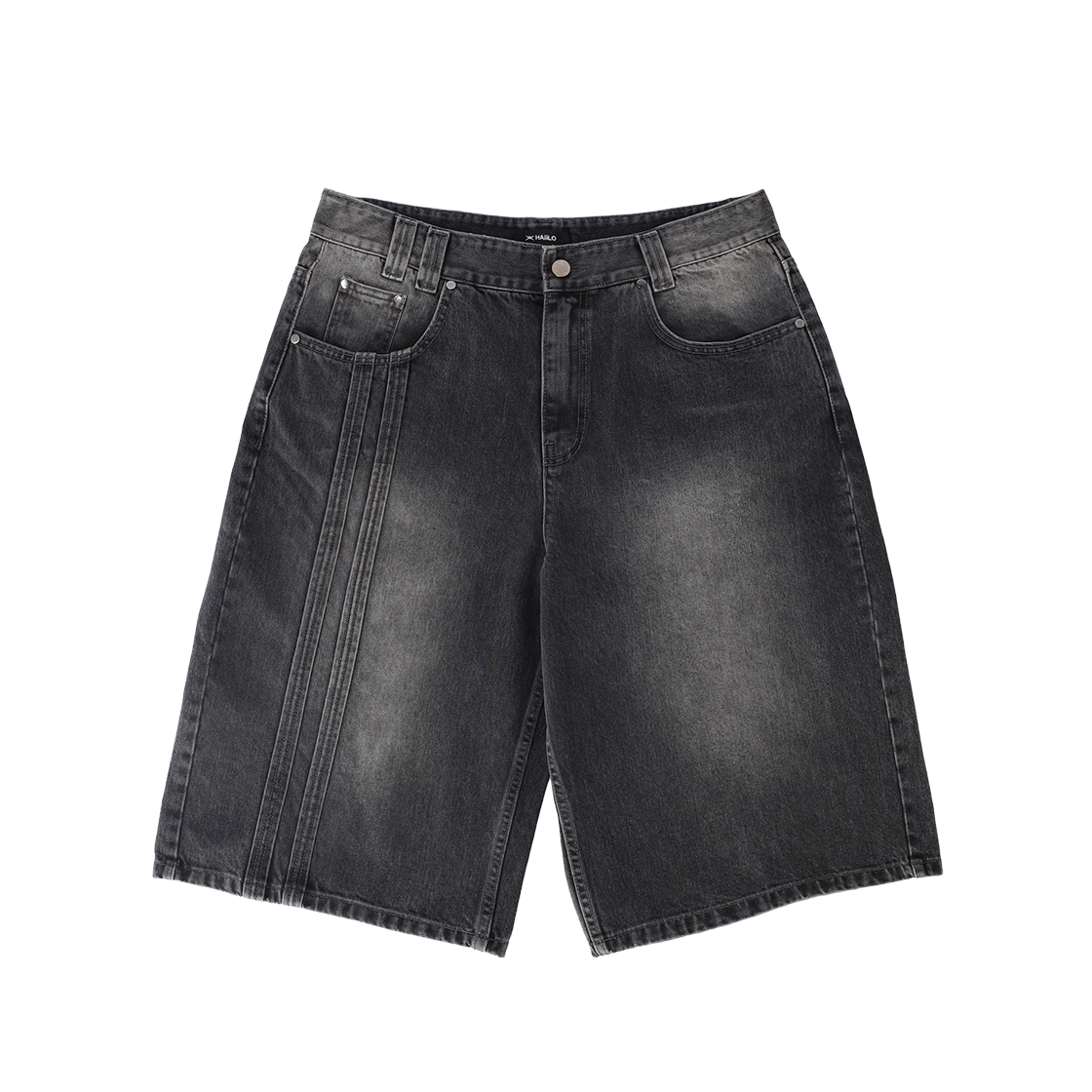 헤일로 사이드 라인 버뮤다 헤비 아스팔트(HAiiLO Side Line Bermuda Heavy Asphalt) - 2