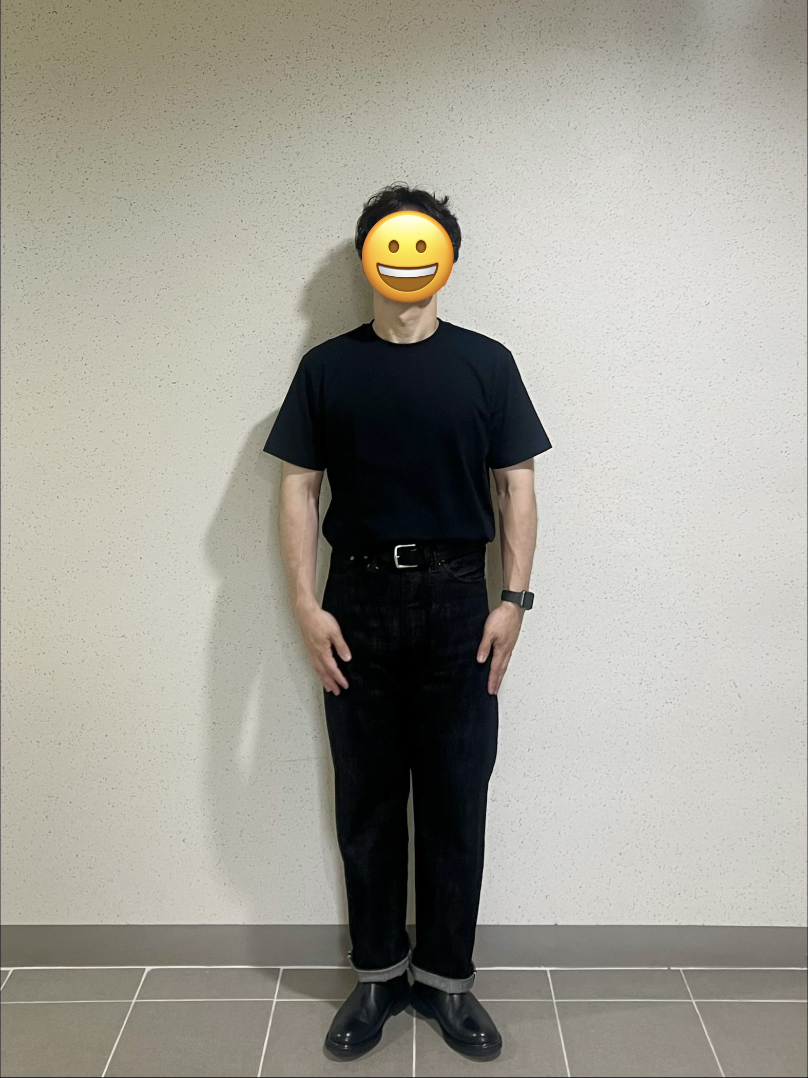 Dimitri Black Everyone's Single Stitch Short Sleeve T-Shirt Coolmax Fabric Henley Neck Black, JOSEPHT Henry Black 착용 스타일 - 1