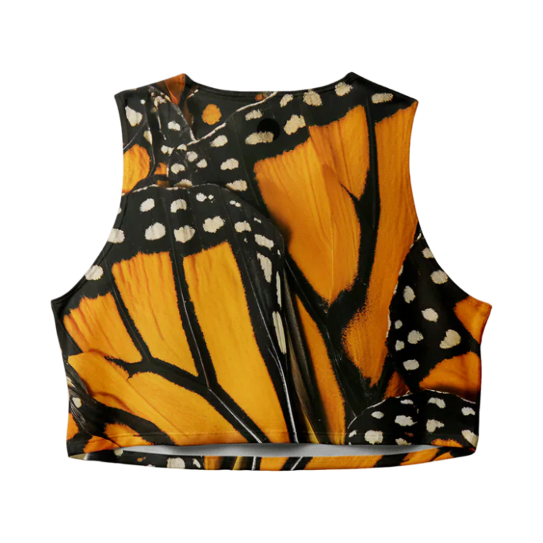(W) 파티시페이션 모나크 크롭 싱글렛 블랙 오렌지((W) Participation Monarch Crop Singlet Black Orange) - 2