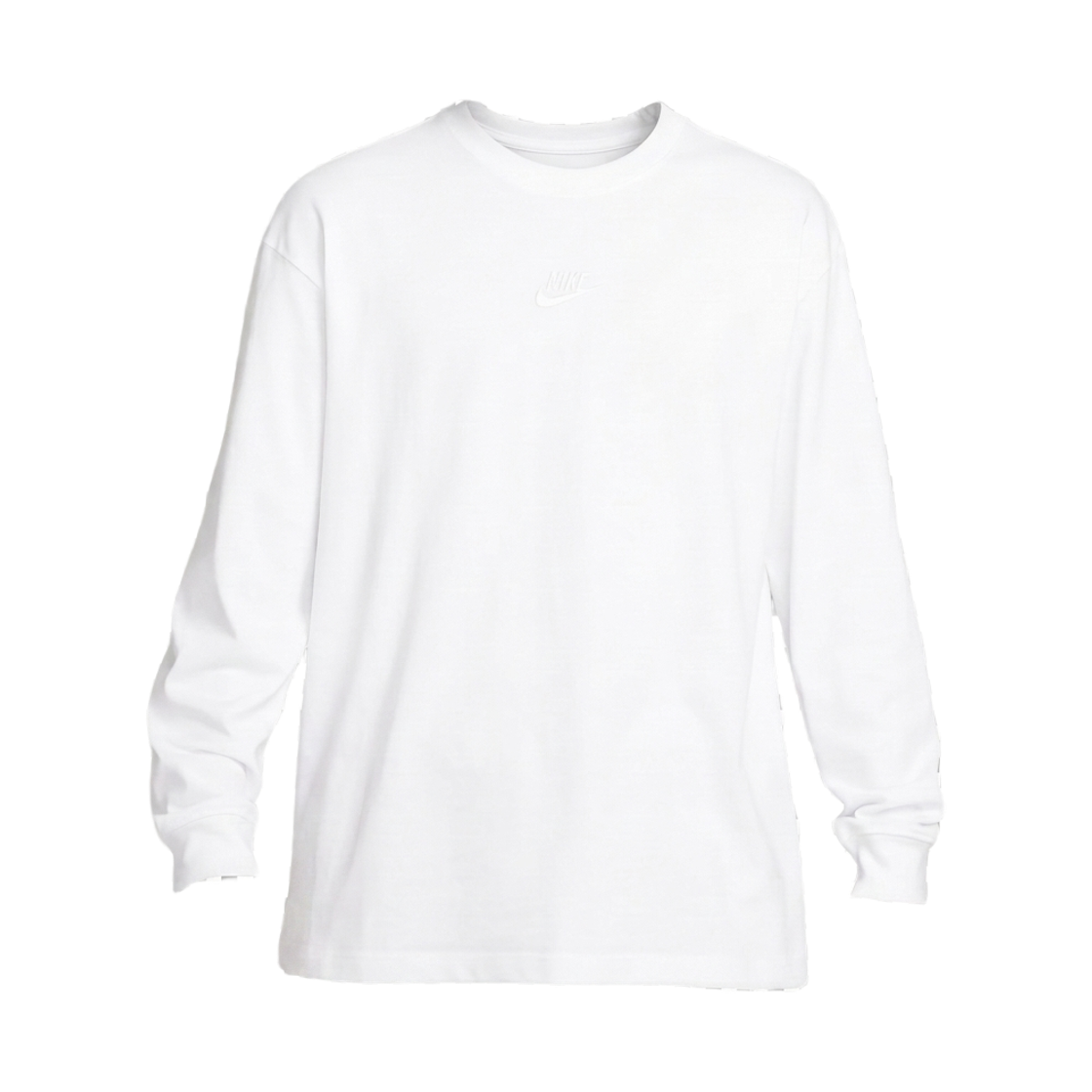 IH1128-100 Nike NSW Premium Essential Long Sleeve T-Shirt White - Asia