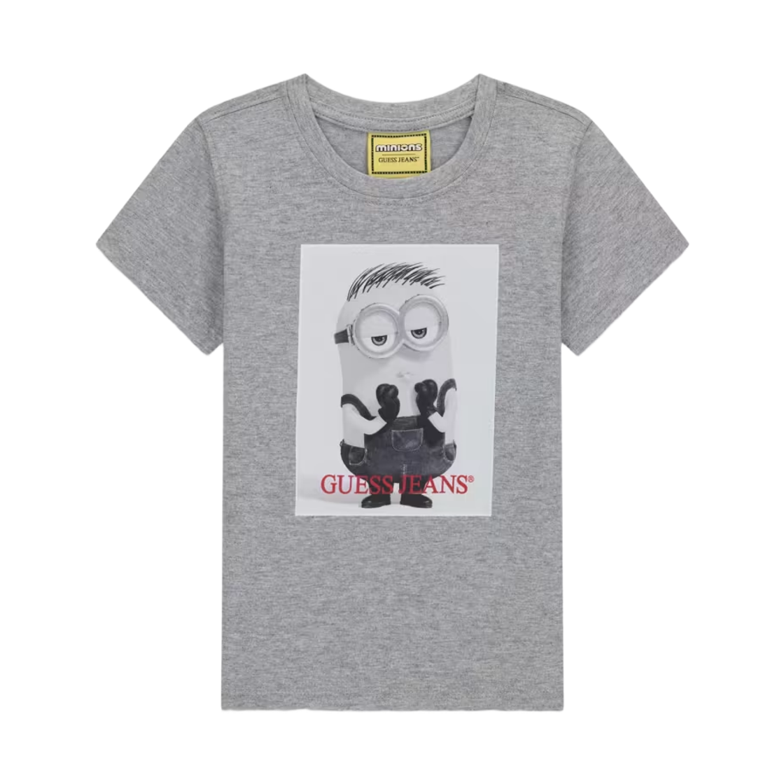 (키즈) 게스 진 x 미니언즈 프린티드 티셔츠 그레이((Kids) GUESS Jeans x Minions Printed T-Shirt Grey) - 1