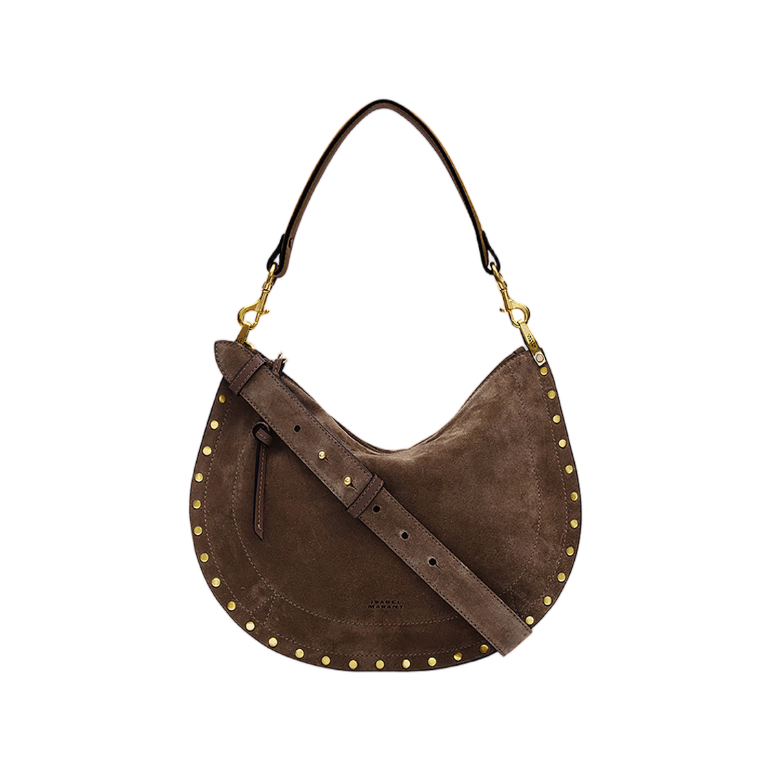 BF0066FA-B2C03M-50CF Isabel Marant Oskan Soft Zipped Bag Coffee