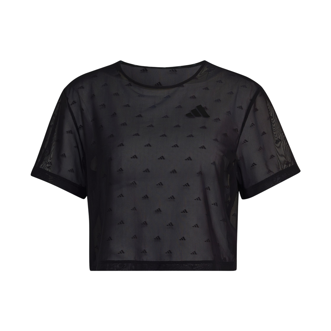 KH1152 (W) Adidas Primelift Essentials Workout Boxy Mesh T-Shirt Black - KR Sizing