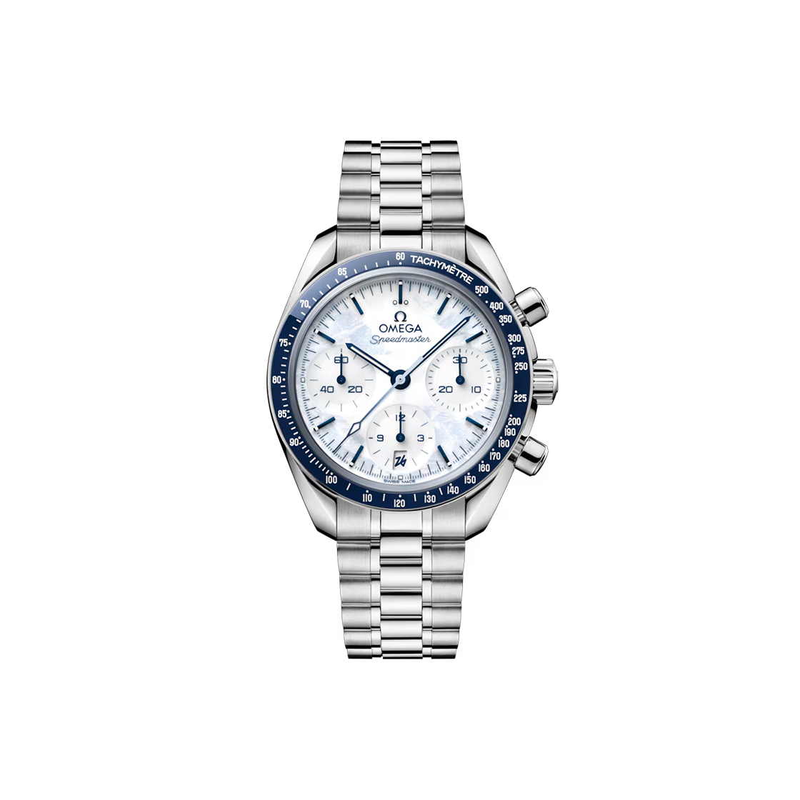 오메가 스피드마스터 밀라노올림픽 에디션 38-522.30.38.50.04.001 화이트 바 NO.8140(Omega Speedmaster Milano Olympic Edition 522.30.38.50.04.001 White Dial NO.8140)