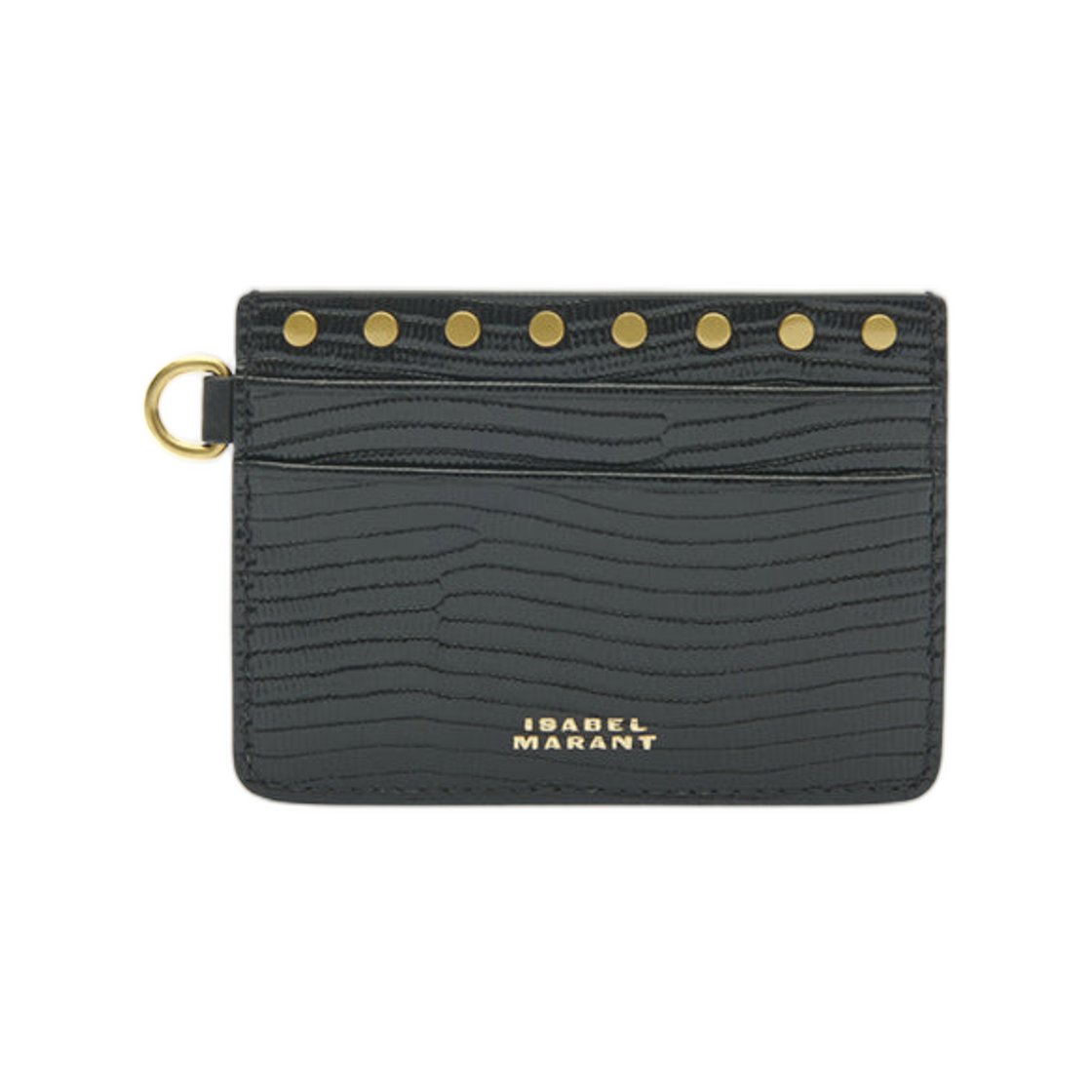 이자벨 마랑 오스칸 엠보스 카드 홀더 카프스킨 레더 블랙(Isabel Marant Oskan Embossed Card Holder Calfskin Leather Black)