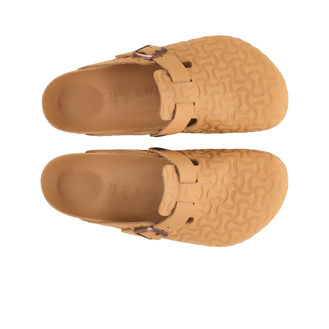 버켄스탁 보스턴 엠보스드 레더 네이쳐 - 레귤러(Birkenstock Boston Embossed Leather Nature - Regular) - 2