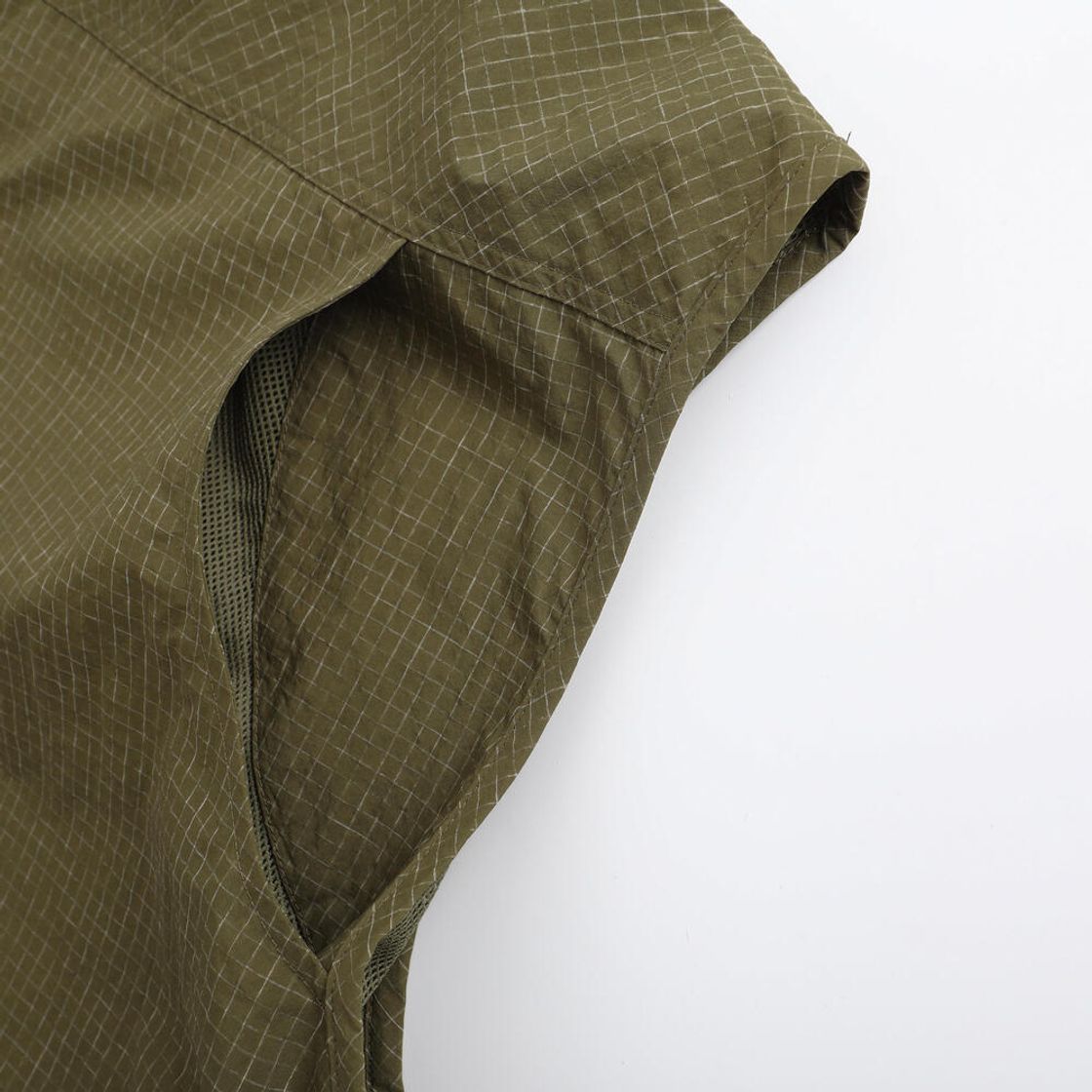 데카트론 남성 등산 베스트 NH500 골든 올리브 그린(DECATHLON Men's Hiking Vest NH500 Golden Olive Green) - 7