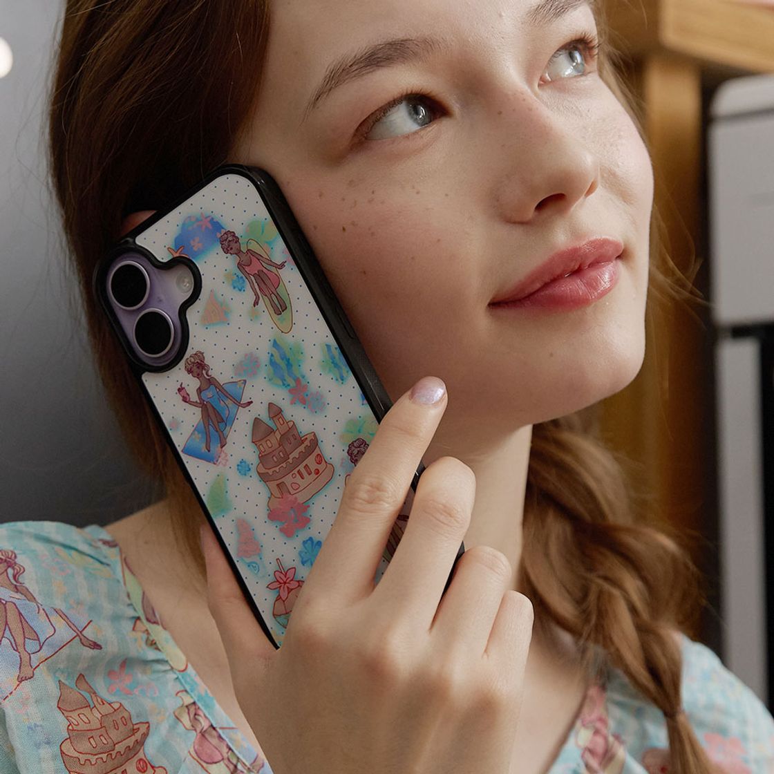 뮤즈무드 블루 알로하 에폭시 휴대폰 케이스(Musemood Blue Aloha Epoxy Phone Case) - 3