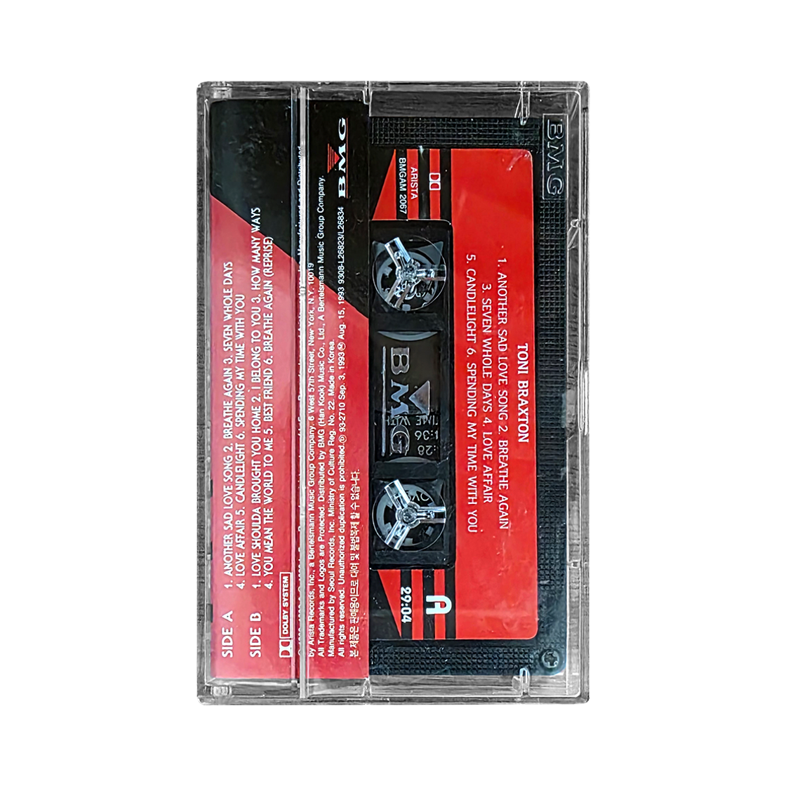 체리드라이버 토니 브랙스턴 1집 카세트테이프(Cherry Driver Toni Braxton Debut Cassette Tape) - 3