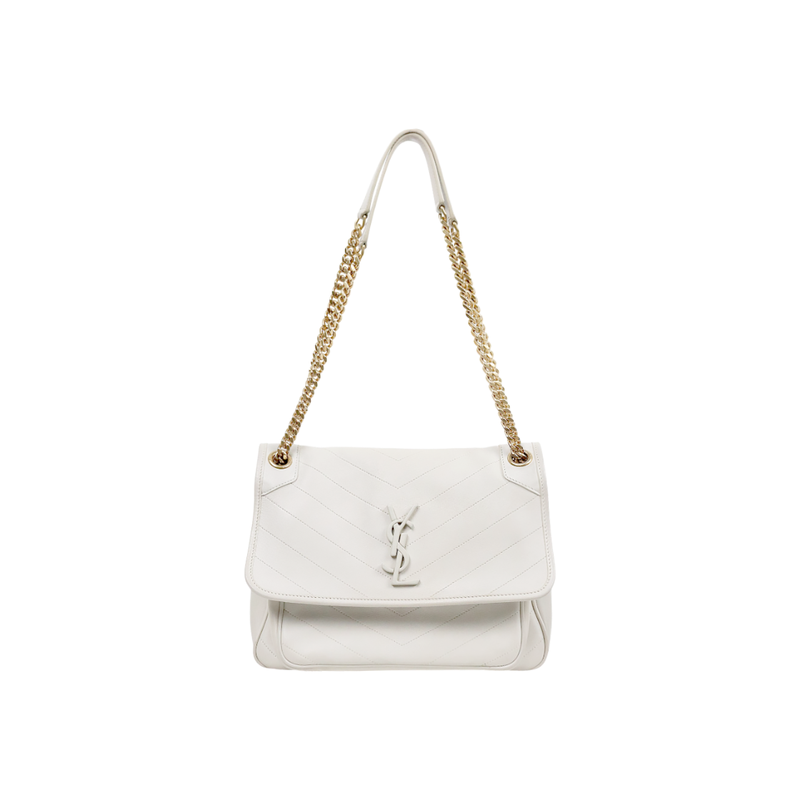 ITQMRL4JFDBV Saint Laurent Ivory Niki Medium Shoulder Bag D-A62350