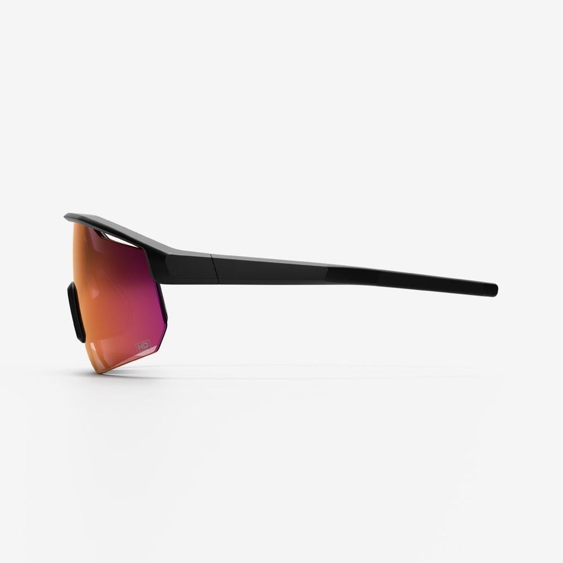 데카트론 성인 스포츠 선글라스 미러렌즈 퍼프 500 HD 스모크 블랙(DECATHLON Adult Sports Sunglasses Mirror Lens Perf 500 HD Smoke Black) - 8