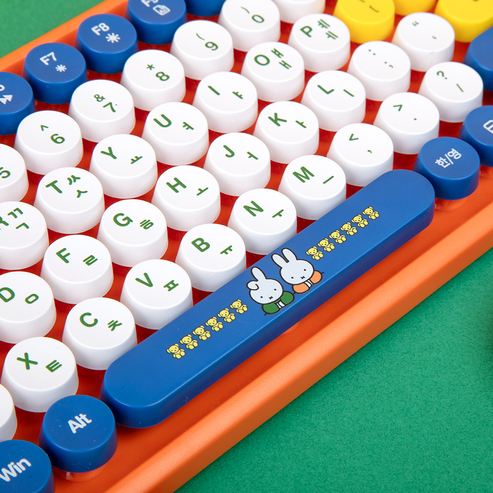 로이체 미피 텐키리스 멀티페어링 블루투스 저소음 무선 키보드 마우스 세트(Royche Miffy Tenkeyless Multi-Pairing Bluetooth Silent Wireless Keyboard & Mouse Set) - 5