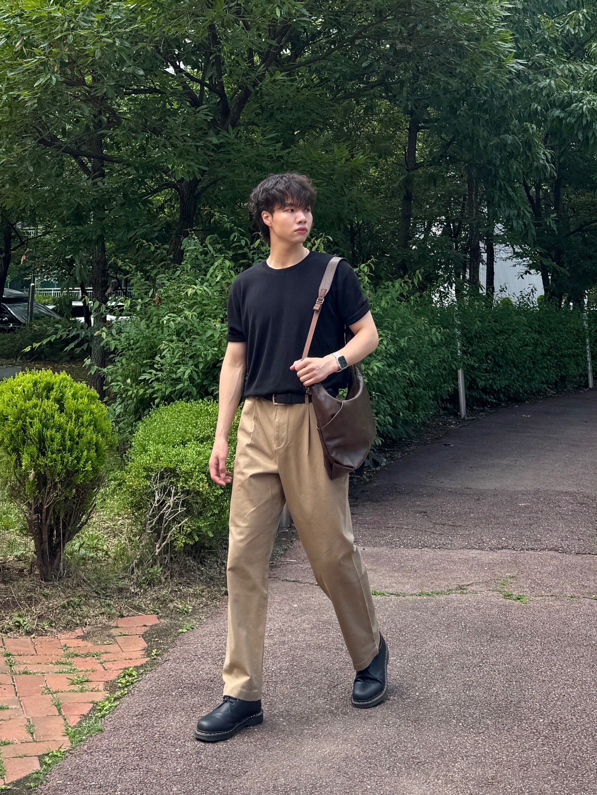 Dr. Martens 1461 Nappa Black 착용 스타일 - 1