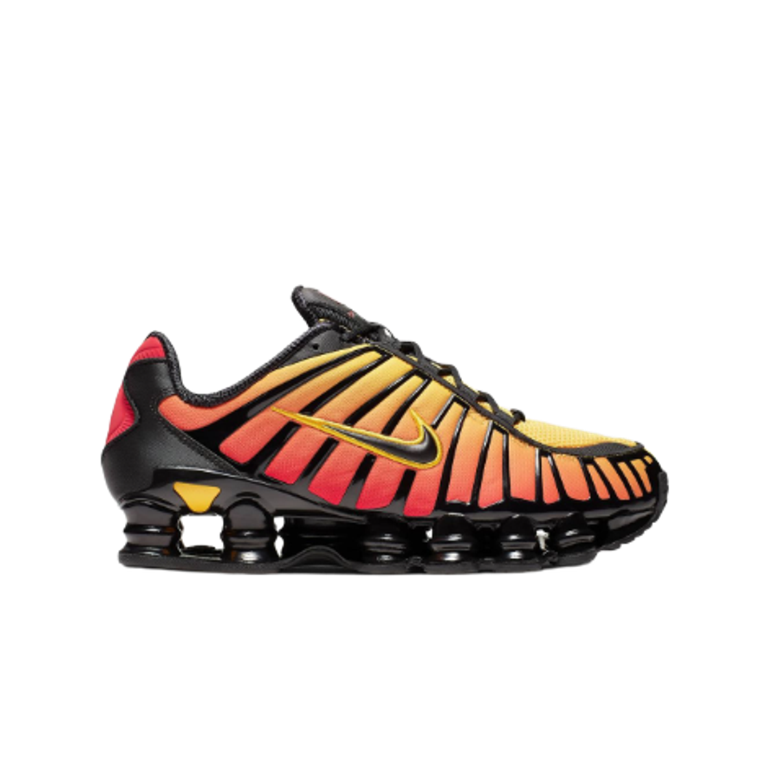 AV3595-004 Nike Shox TL Black Amarillo University Red