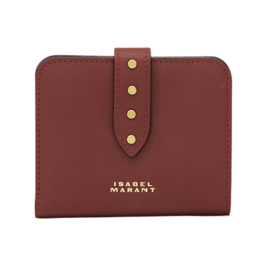 이자벨 마랑 오스칸 월렛 소프트 레더 스터드 버건디(Isabel Marant Oskan Wallet Soft Leather with Studs Burgundy)