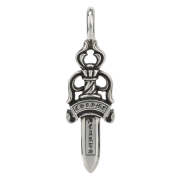Chrome Hearts Double Dagger Pendant Silver