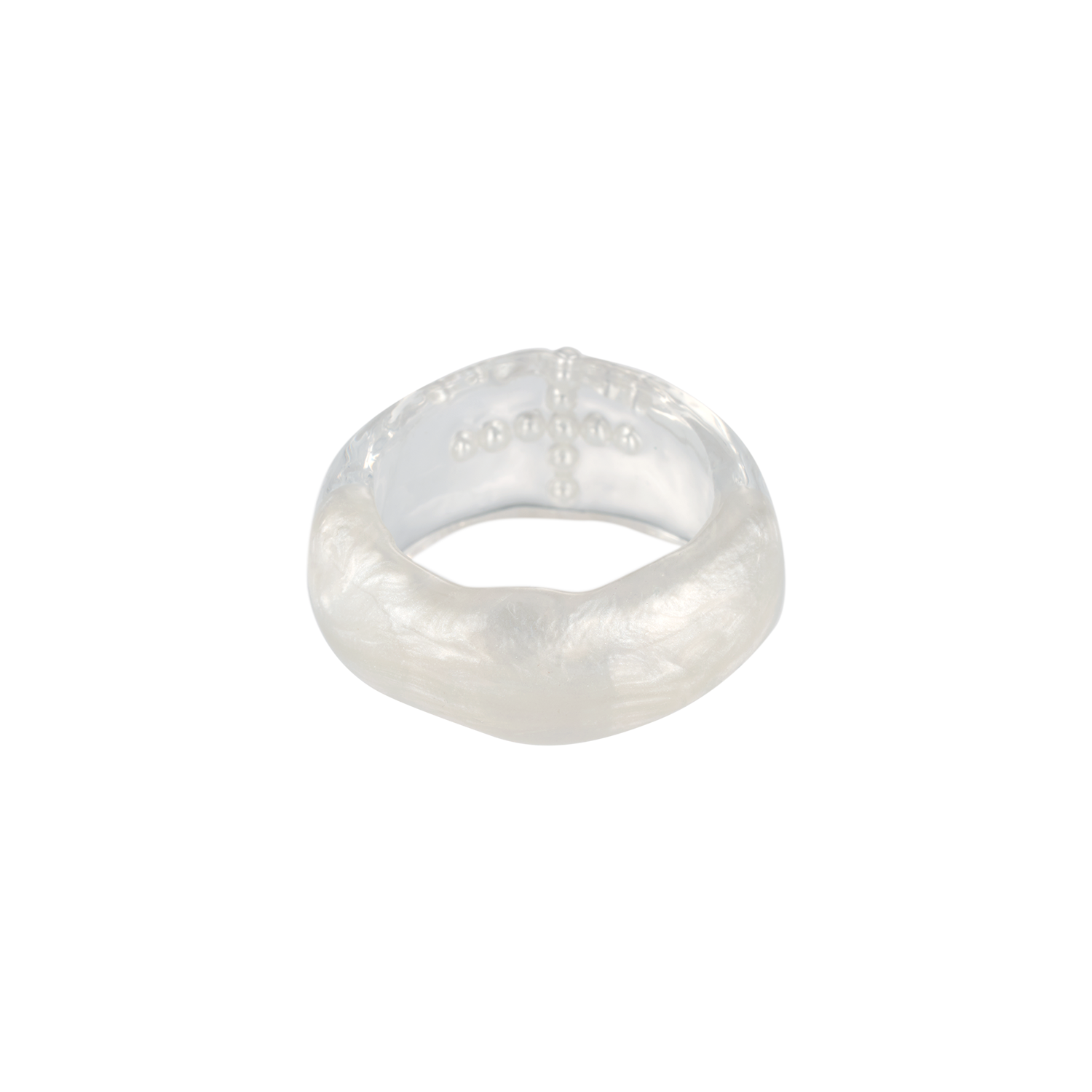 엔프프 머시 와이드 하프 링 화이트(Nff Mercy Wide Half Ring White) - 2