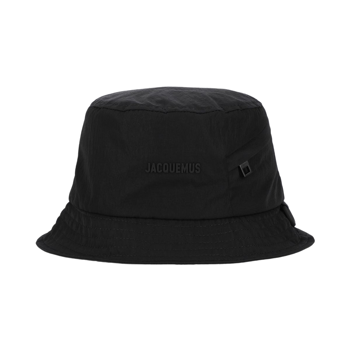 255AC716-3174-990 Jacquemus Le Bob Nylon Bucket Hat Black