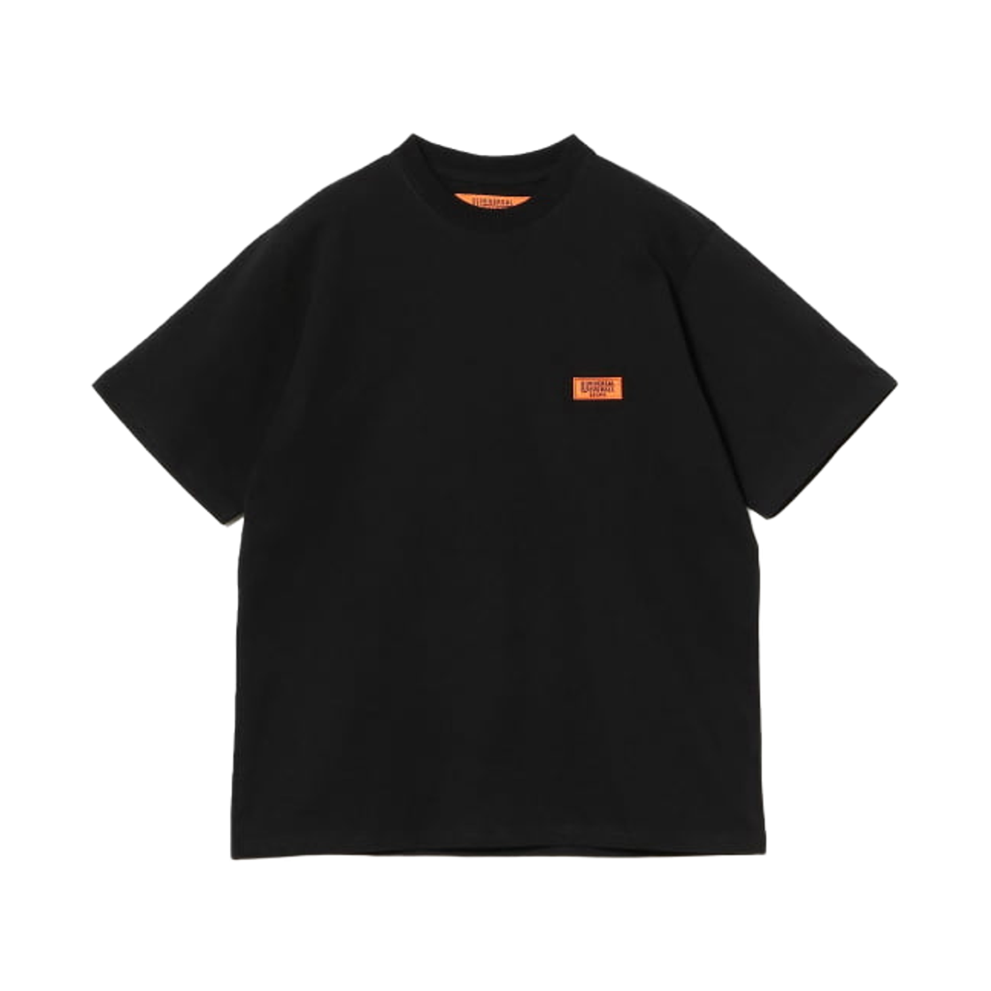 11-04-1387-498 Beams x Universall Overall Logo T-Shirt Black
