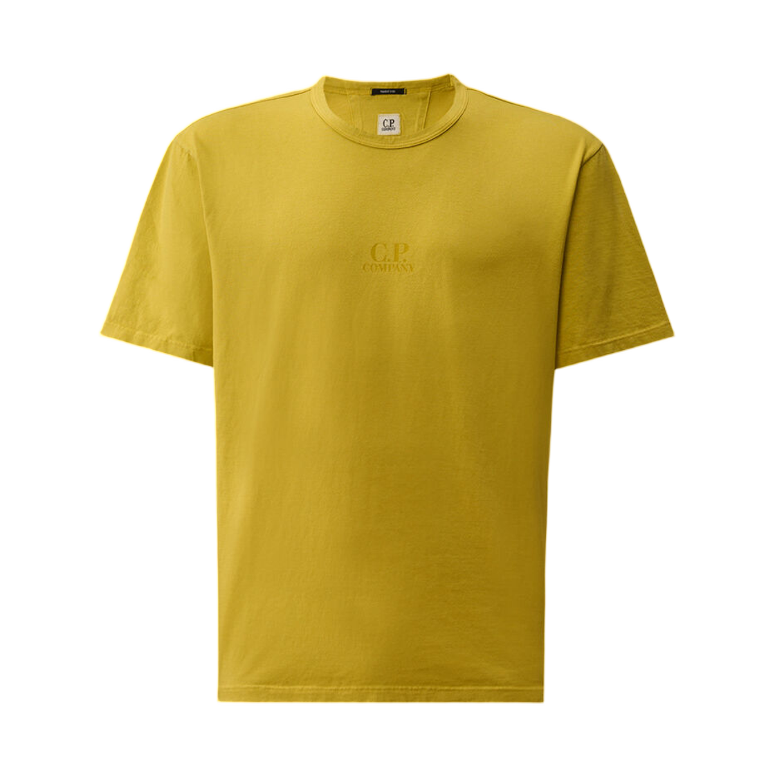 20CMTS211A005697S246 C.P. Company 20/1 Jersey Short Sleeve T-Shirt Antique Moss  Yellow - 26SS