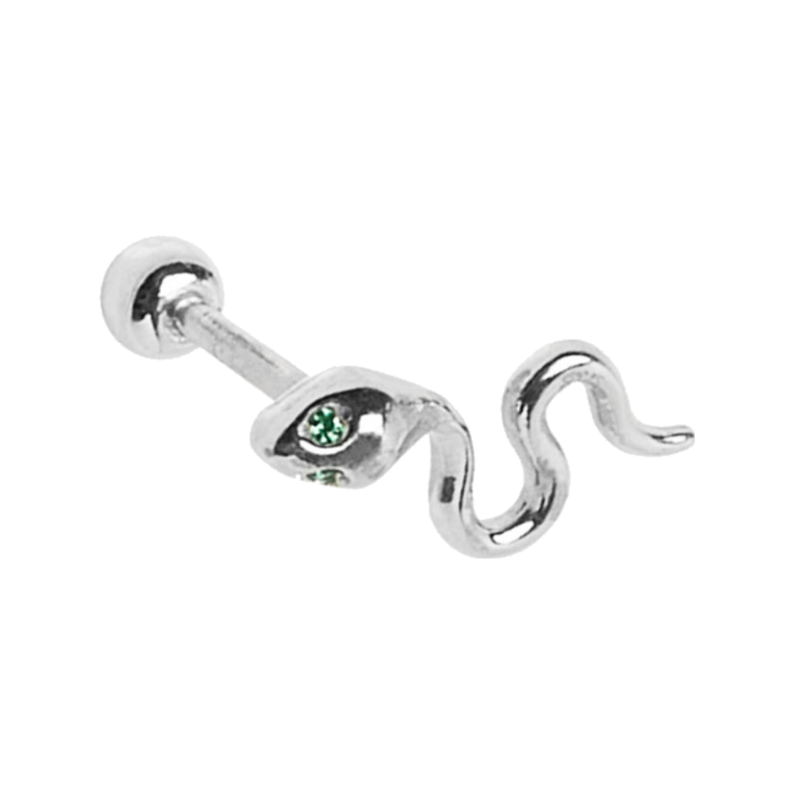라피씬 뱀 피어싱 (실버)(LA PISCINE Silver Snake (925 Silver) (Single)) - 2