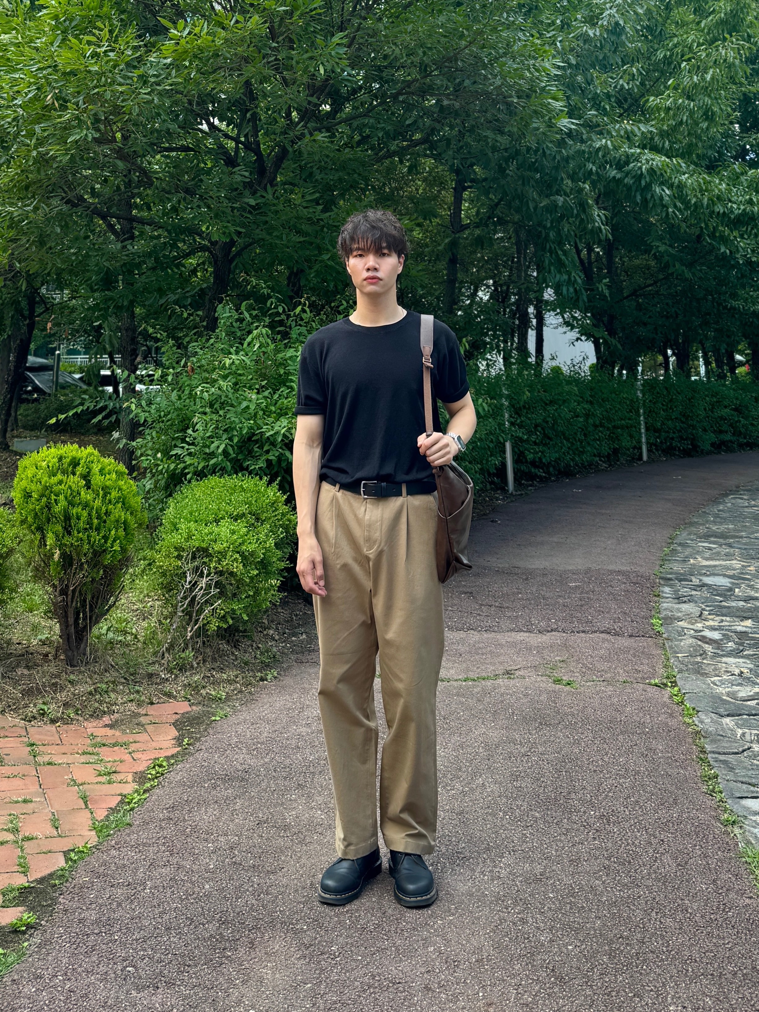 Dr. Martens 1461 Nappa Black 착용 스타일 - 3