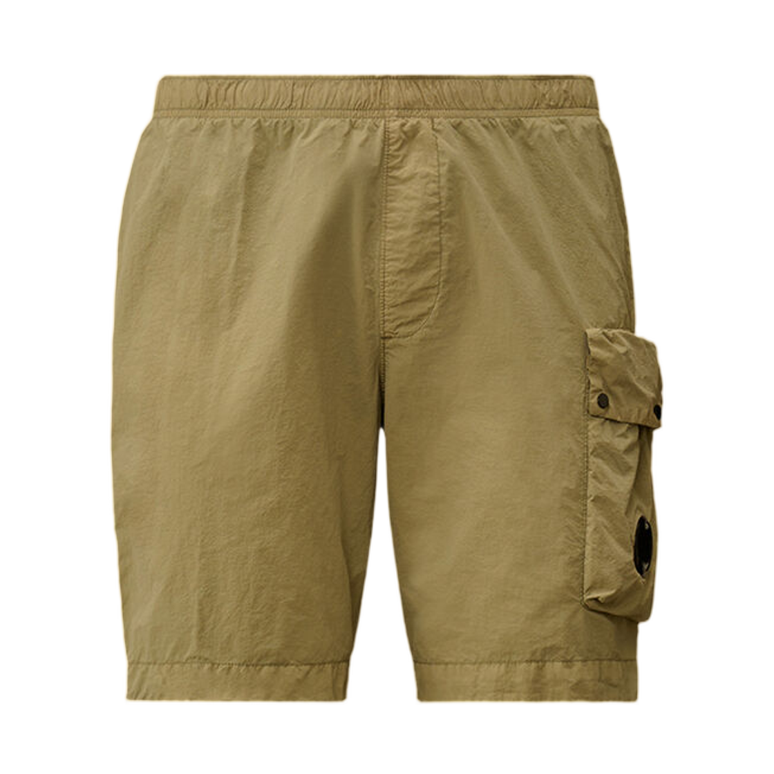 C.P. 컴퍼니 플랫 나일론 렌즈 카고 스윔 쇼츠 모스 그레이 그린 - 25FW(C.P. Company Flatt Nylon Lens Cargo Swim Shorts Moss Gray Green - 25FW)