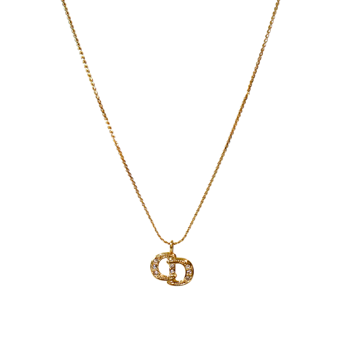 ITVDNO6SMNJU Dior CD Gold Necklace A-B57425