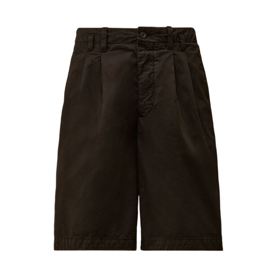 20CMBE246A110340O999 C.P. Company Cotton Gabardine Loose Pinces Shorts Black - 26SS
