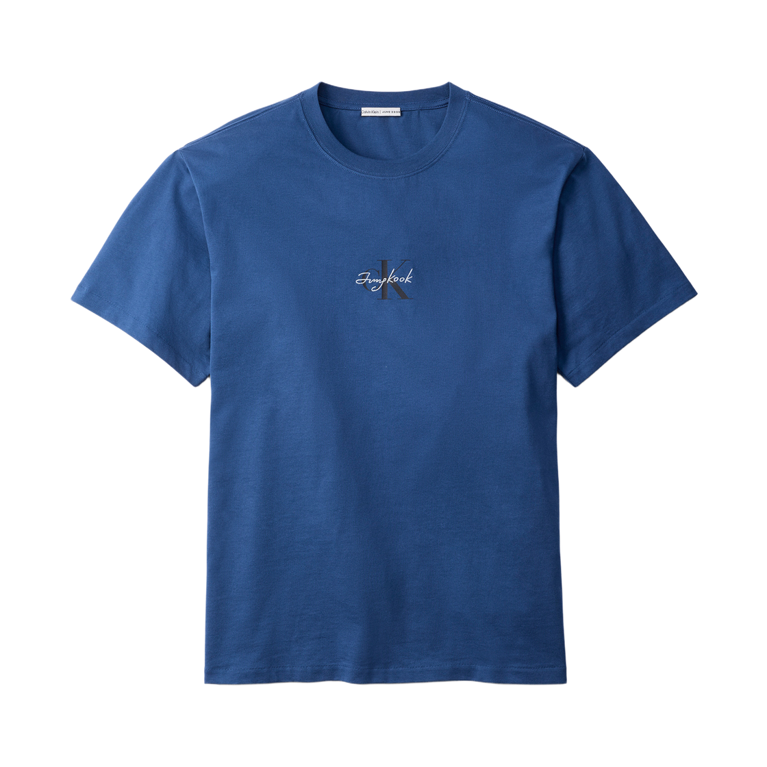 캘빈 클라인 x 정국 모노그램 로고 티셔츠 다크 데님(Calvin Klein x Jung Kook Monogram Logo T-Shirt Dark Denim)