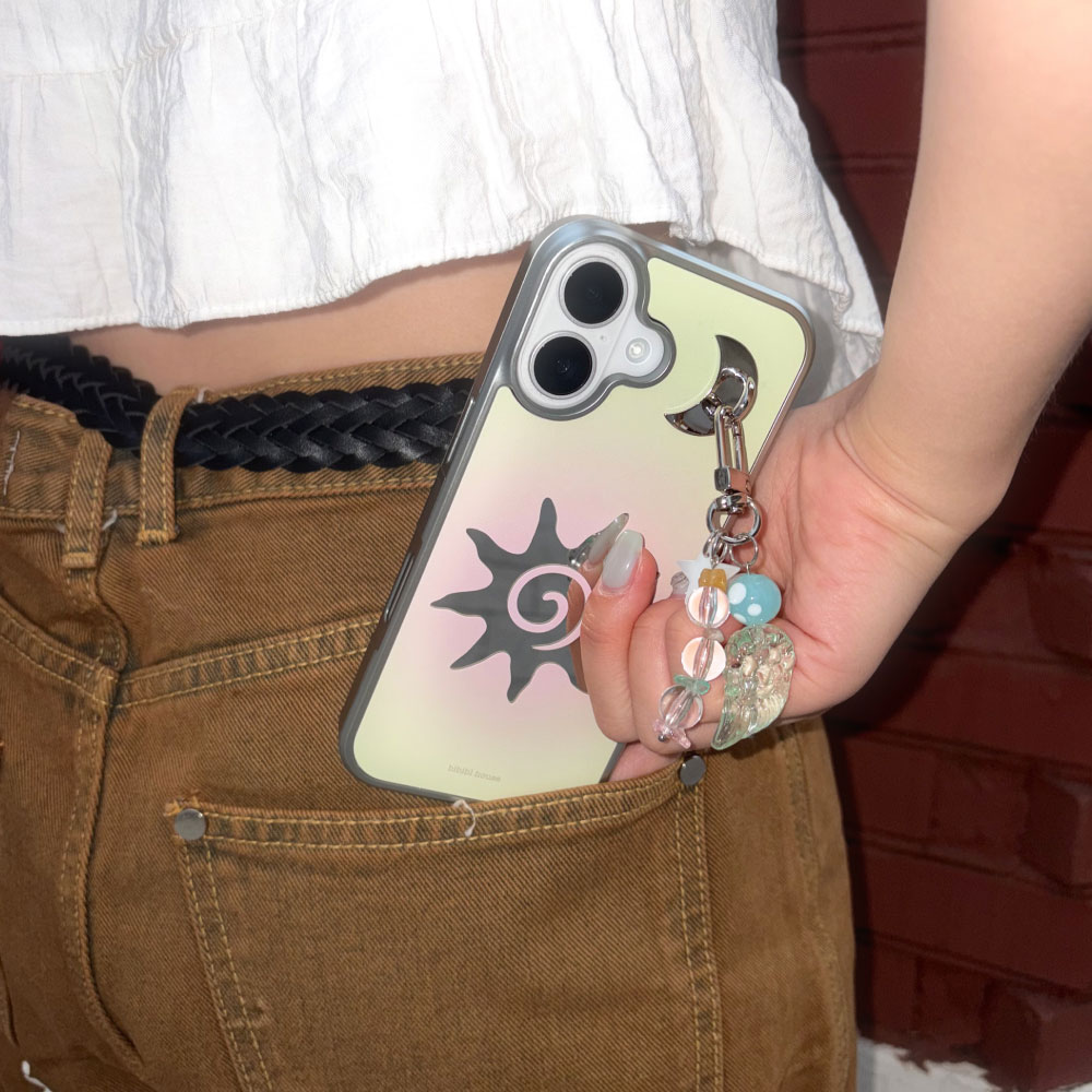 비비블 하우스 실버미러 태양 폰케이스(BIBIBL HOUSE Silver Sun Phone Case) - 3