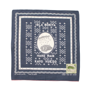 Kapital Fastcolor Selvedge Bandana Polka Dot Hard Rain Navy