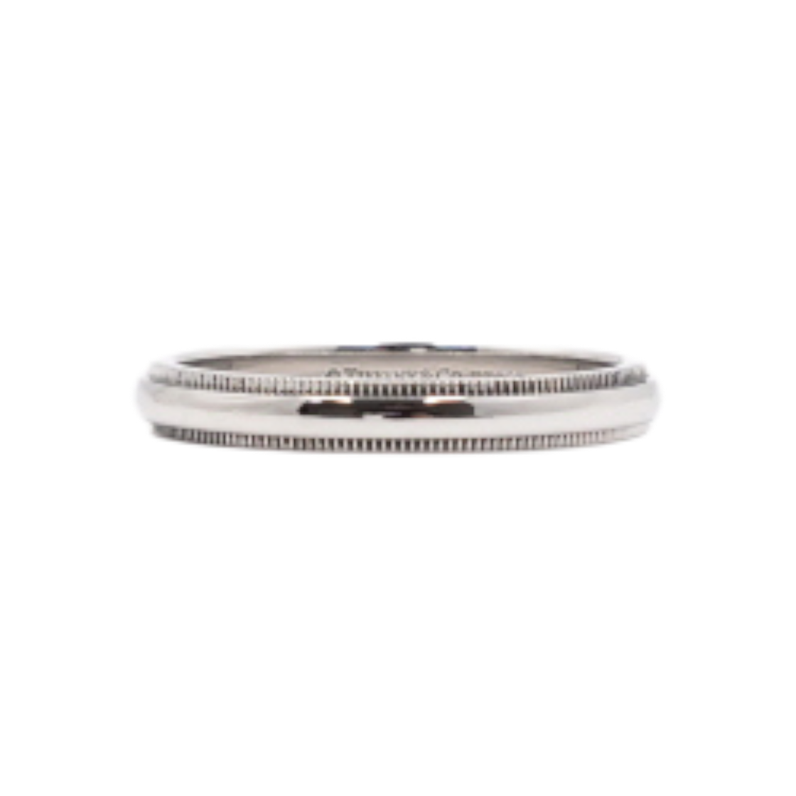 ITU47SQAWMF8 Tiffany & Co. Platinum Milgrain Wedding Band Ring