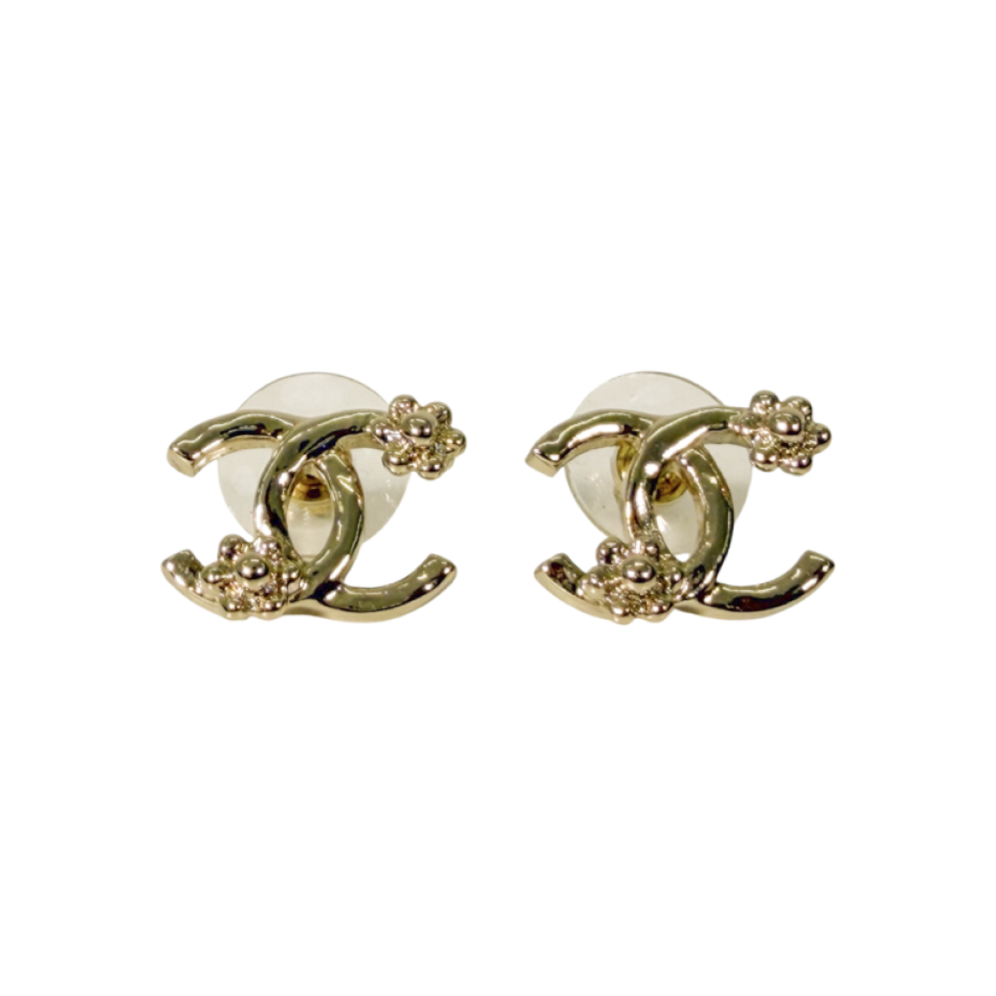 ITOHPTES5D9W Chanel Women CC Logo Coco Camellia Flower Earrings in Gold