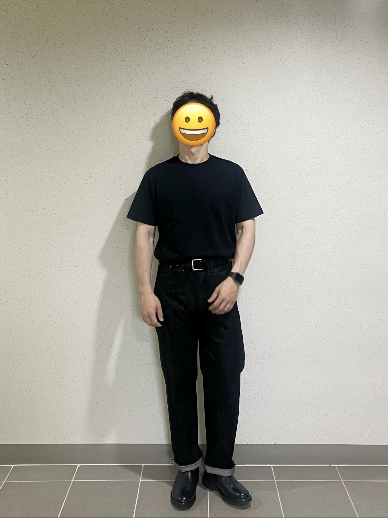 Dimitri Black Everyone's Single Stitch Short Sleeve T-Shirt Coolmax Fabric Henley Neck Black, JOSEPHT Henry Black 착용 스타일 - 2