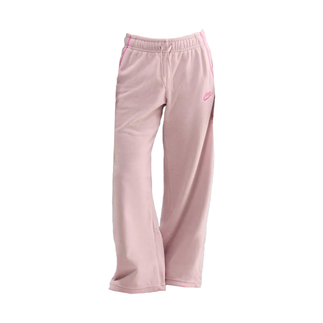 HV2728-667 (W) Nike NSW Club Fleece Mid Rise Wide Leg Cozy Pants Silt Red Playful Pink - Asia