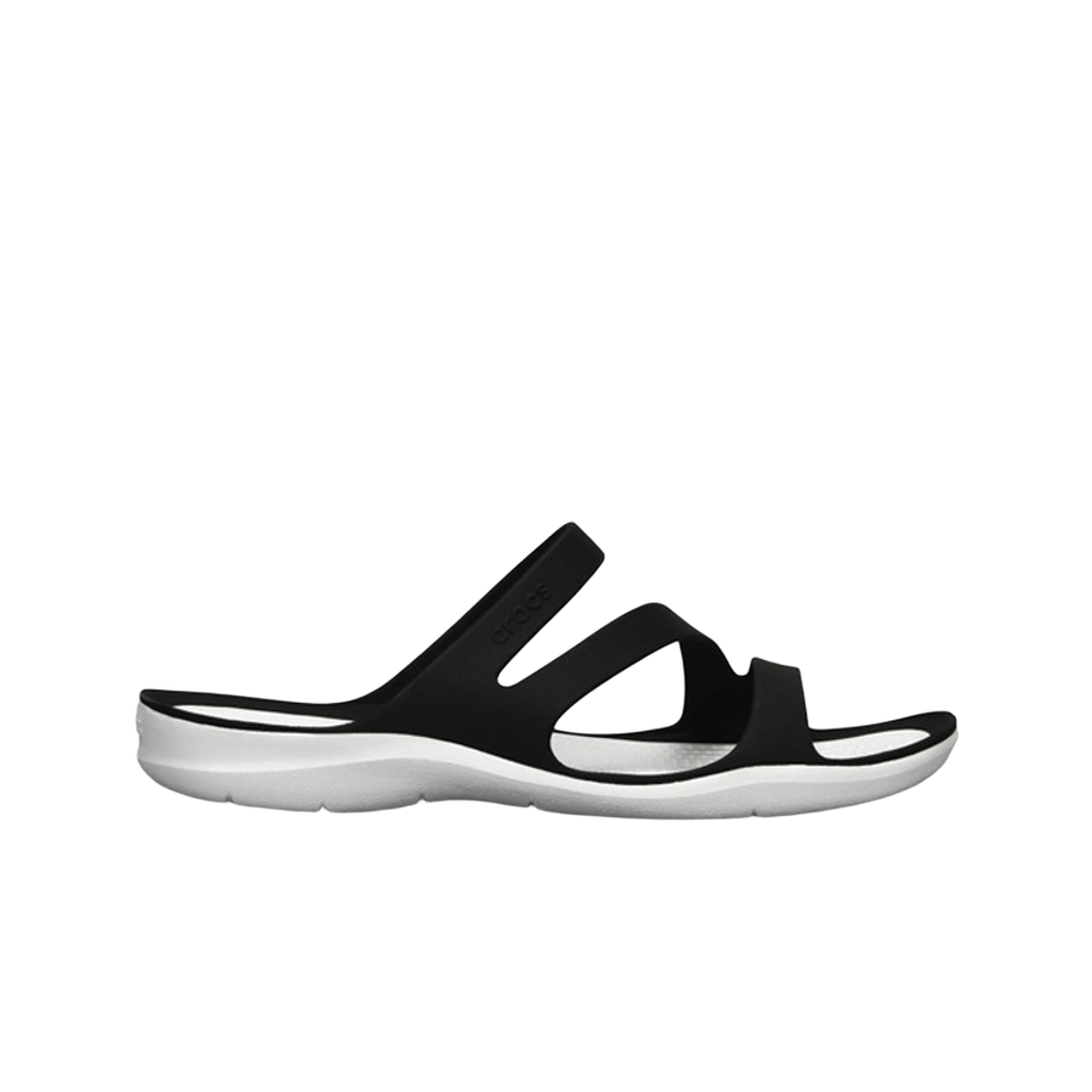 203998-066 (W) Crocs Swiftwater Sandal Black White